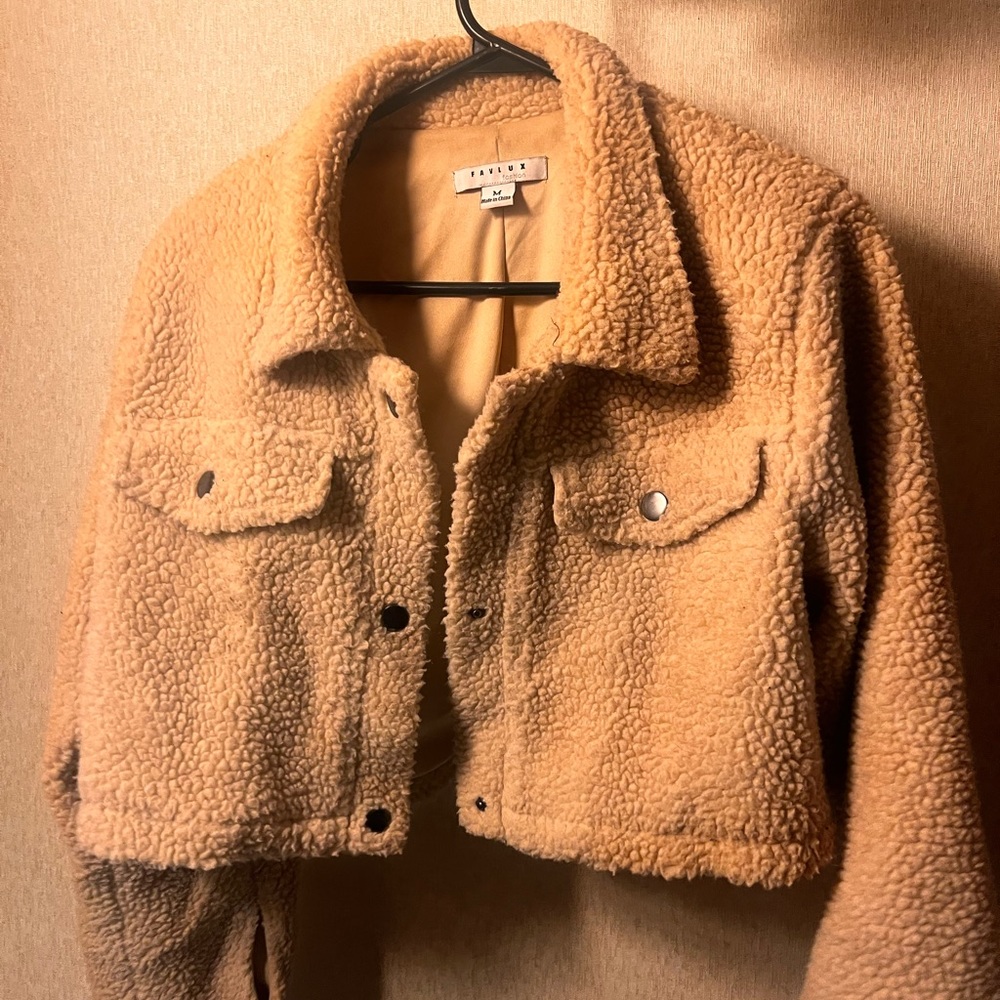 Fashion Nova Cropped Fur Jacket